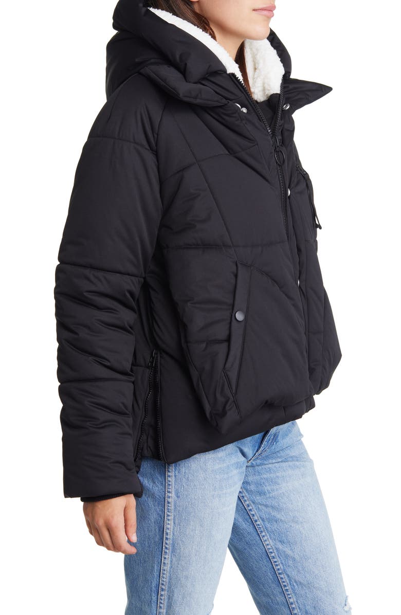Avec Les Filles Thermalpuff<sup>™</sup> Hooded Utility Puffer Jacket, Alternate, color,
