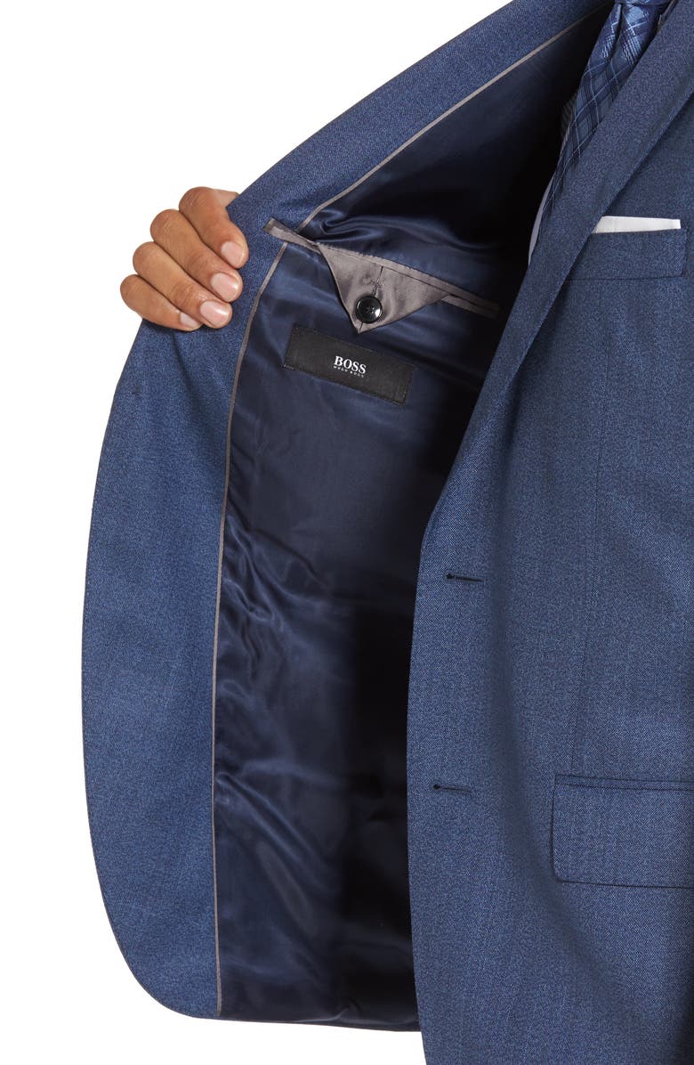 BOSS Johnstons/Lenon Classic Fit Solid Wool Suit, Alternate, color,