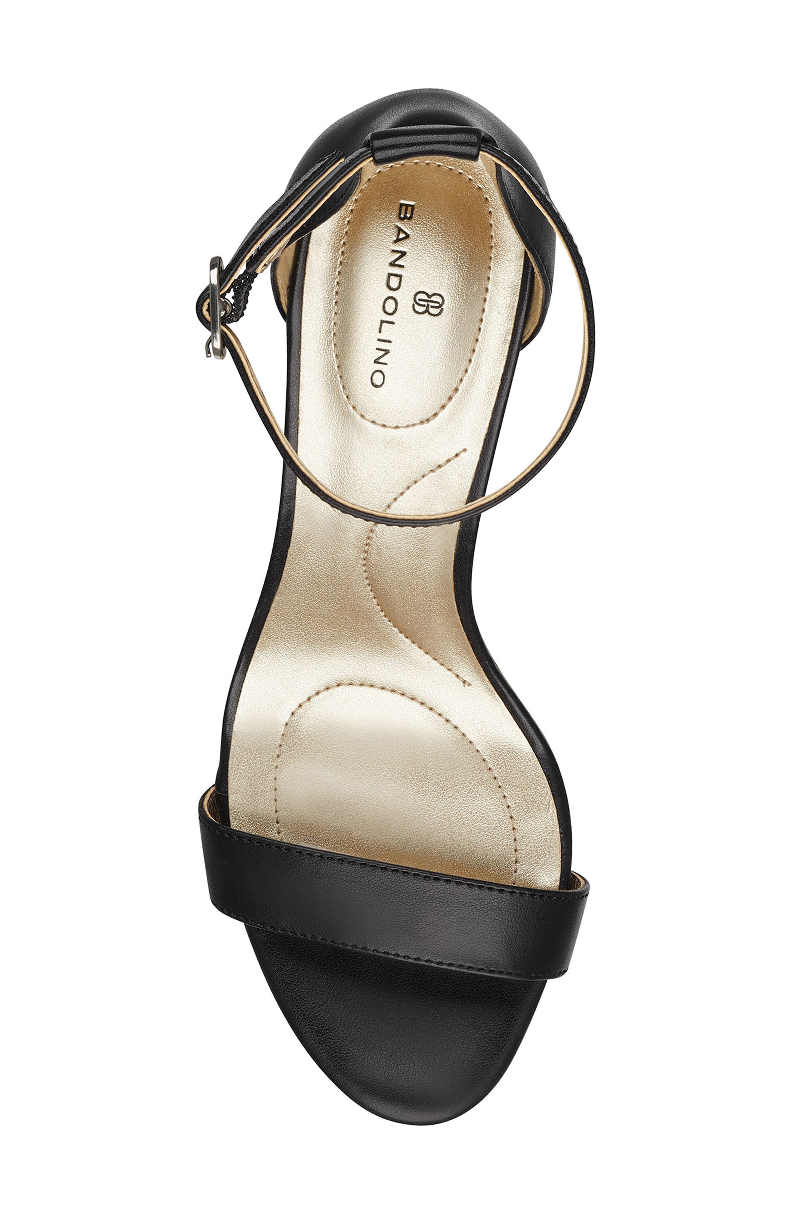 Bandolino Madia Ankle Strap Sandal, Alternate, color, Black