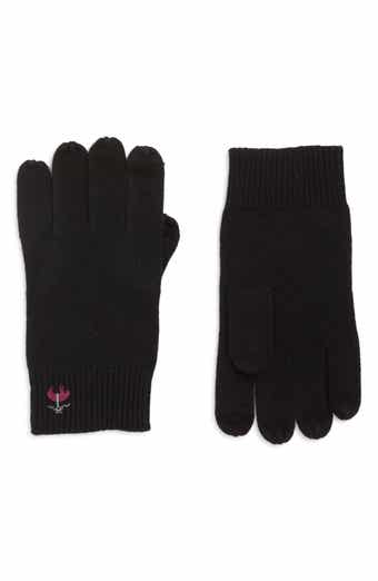 Brooks Brothers Wool Blend Rib Knit Gloves