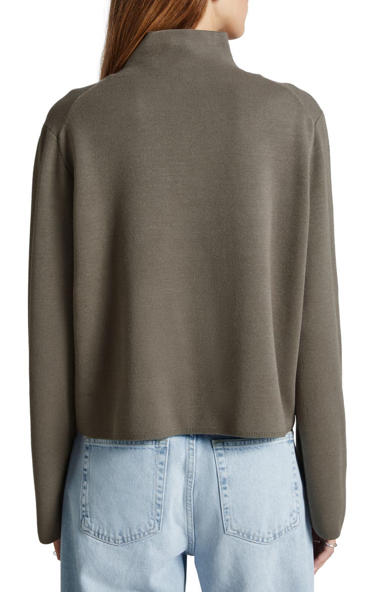 & Other Stories Boxy Crop Turtleneck Sweater, Alternate, color, 