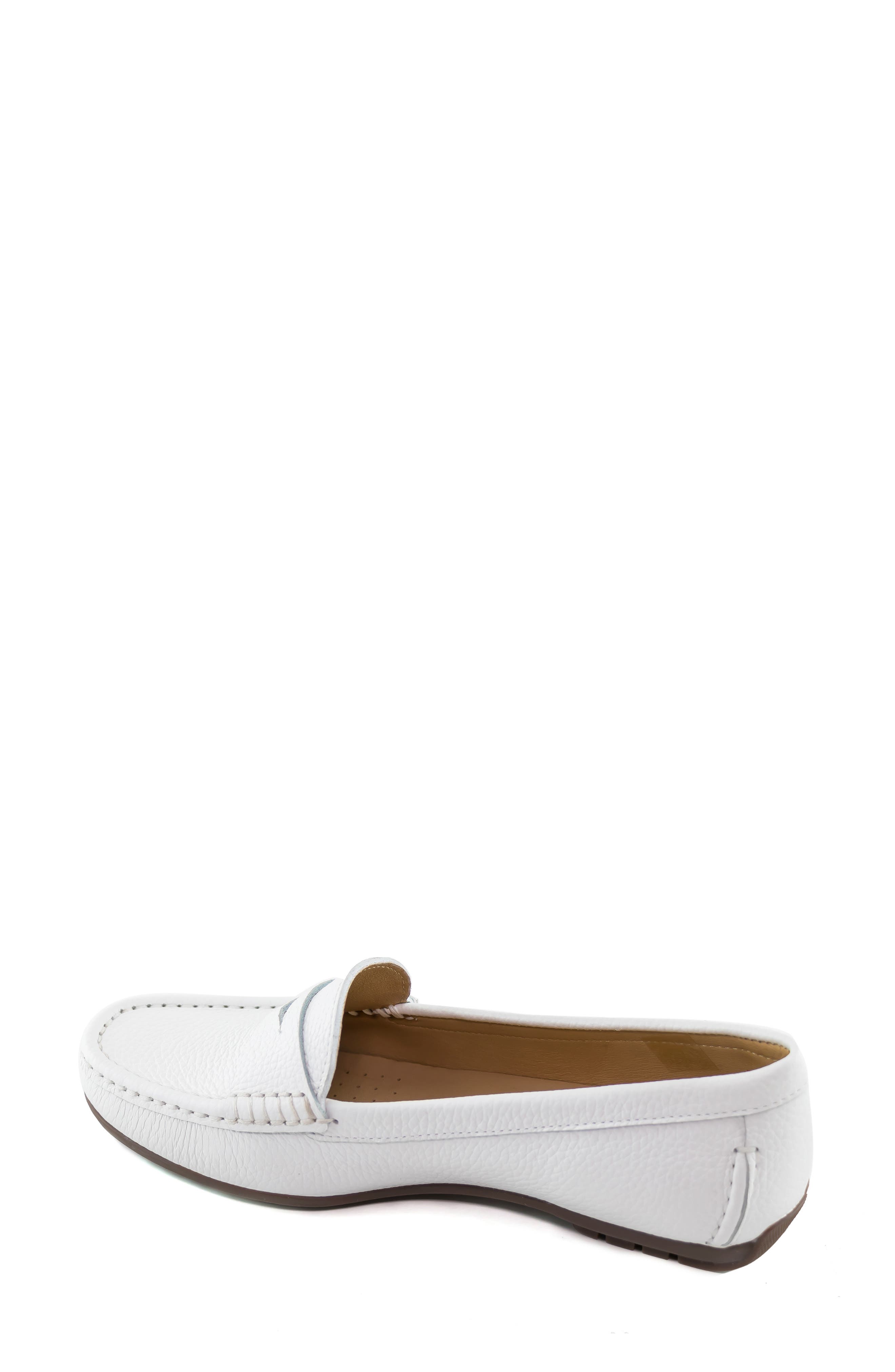 Carrol Street Penny Loafer, Alternate, color, WHITE GRAINY TUMBLED LEATHER