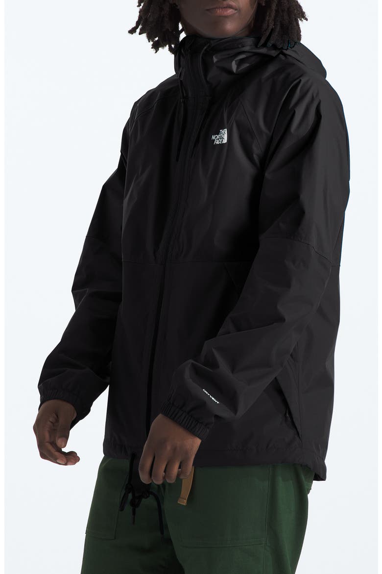 Antora Waterproof Rain Hoodie, Alternate, color, TNF BLACK-NPF