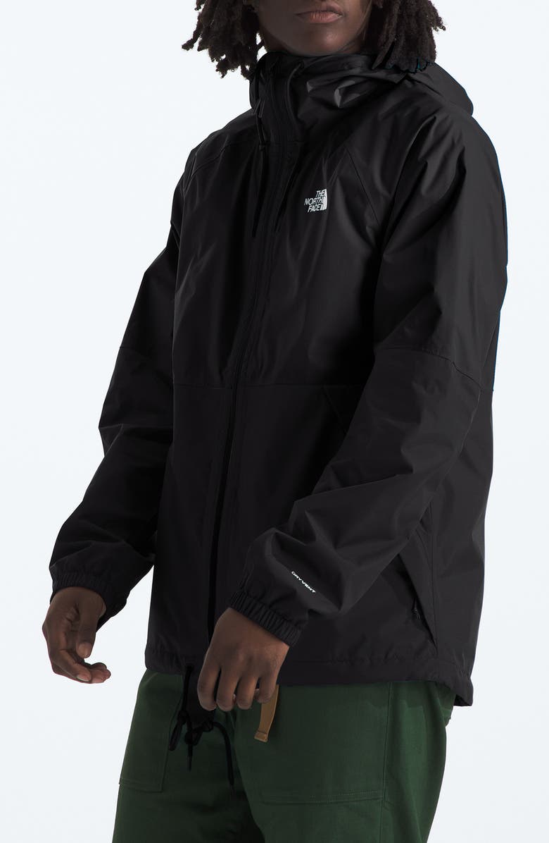 The North Face Antora Waterproof Rain Hoodie, Alternate, color, Tnf Black-Npf