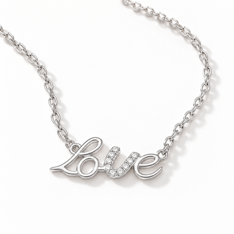 Sterling Silver Love Necklace