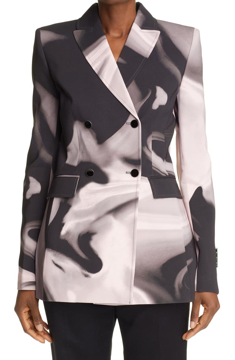 Off-White Liquid Melt Double Breasted Jacket, Main, color,