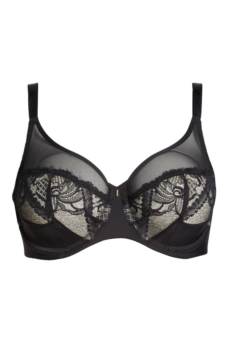 Orangerie Dream Full Coverage Underwire Bra, Alternate, color, BLACK-11