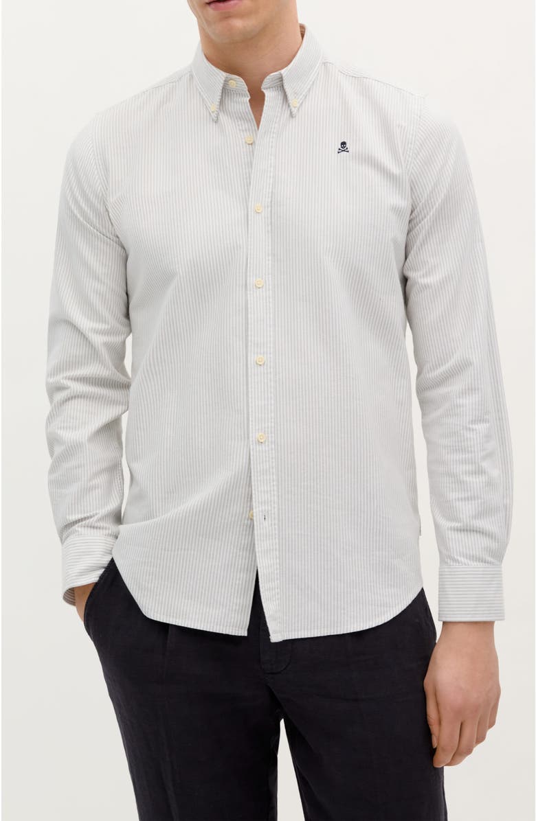 Scalpers New Oxford Bd Shirt, Main, color, Beige