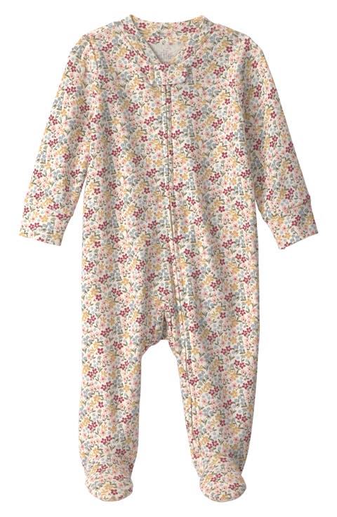 Print Organic Cotton One-Piece Pajamas