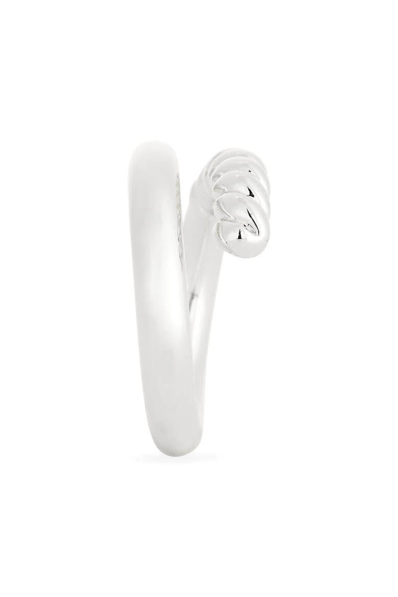 Demi Fine Textured Bypass Ring, Alternate, color, SILVER