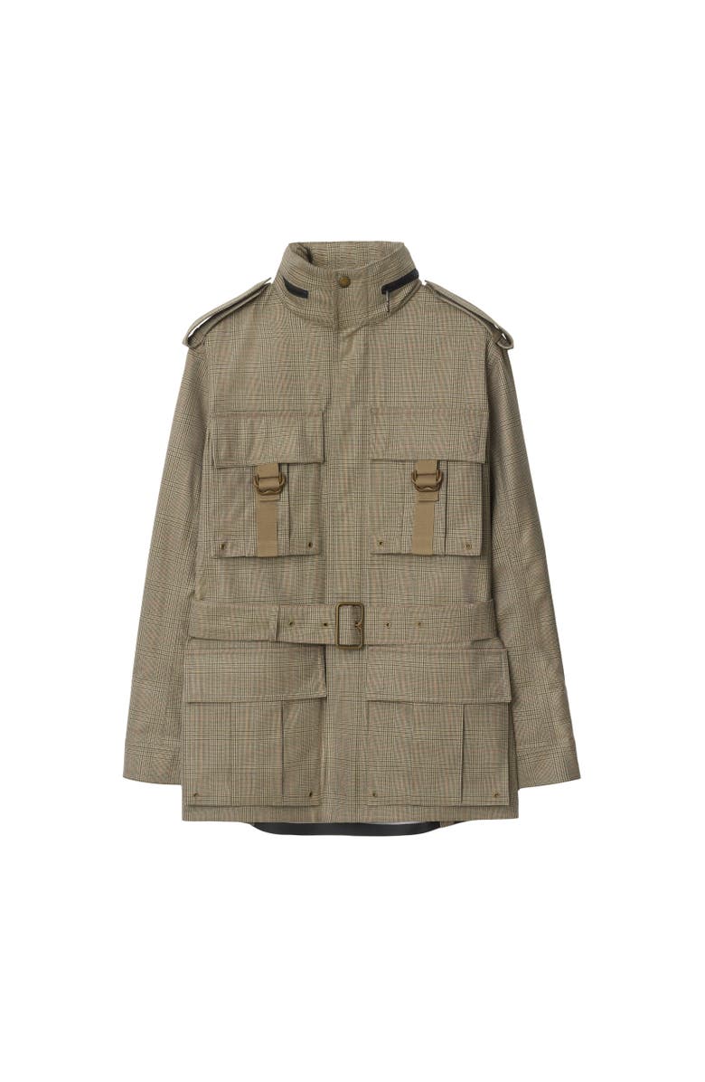 Burberry Bonded Wool Field Jacket, Alternate, color, Loch/Bliss