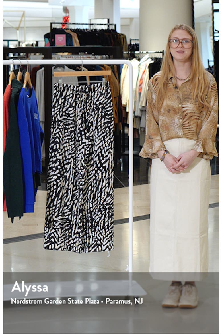 Satin Wide Leg Drawstring Pants video