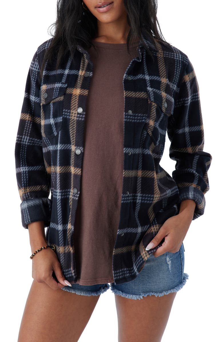 O'Neill Zuma Plaid Jacket, Main, color, 