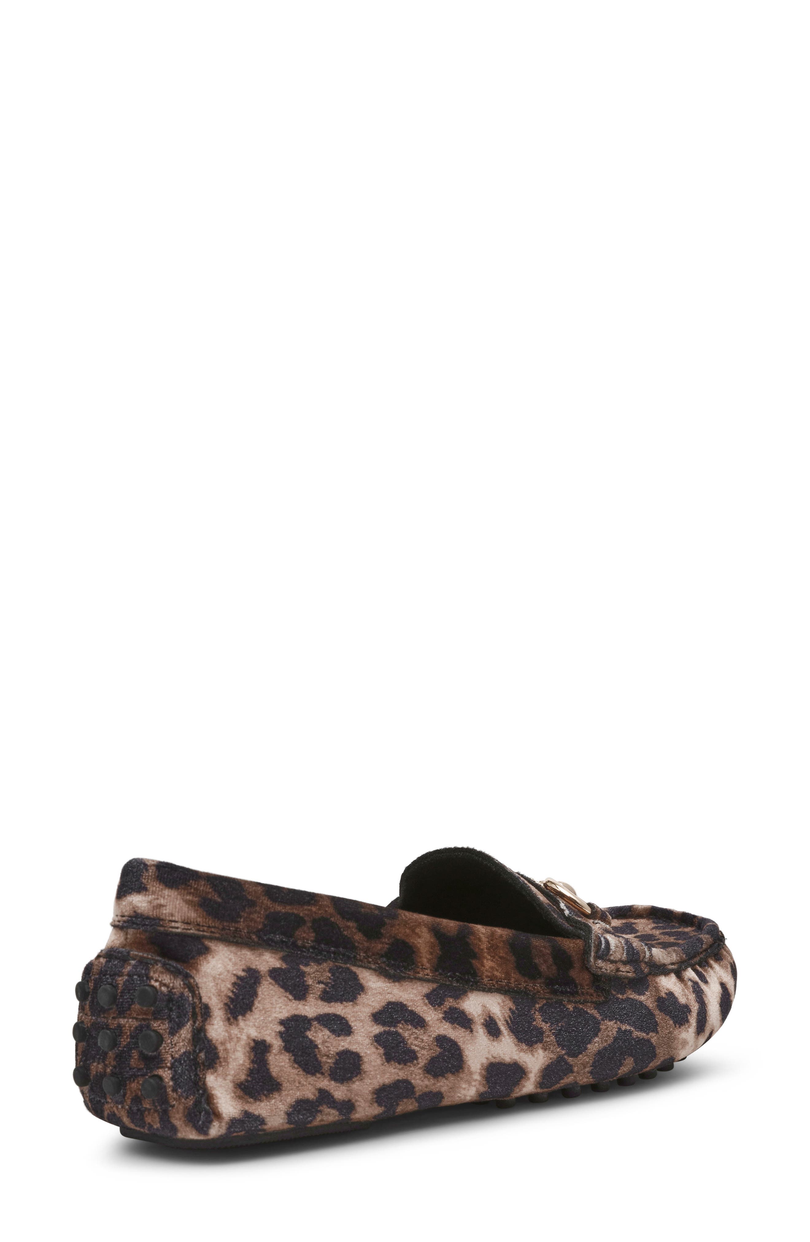 Chrystie Bit Loafer, Alternate, color, LEOPARD VELVET