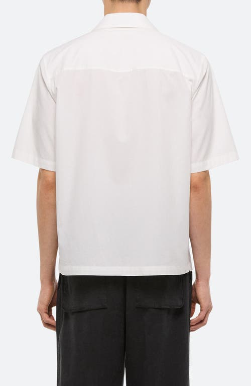Helmut Lang Boxy Soft Broad Poplin Camp Shirt