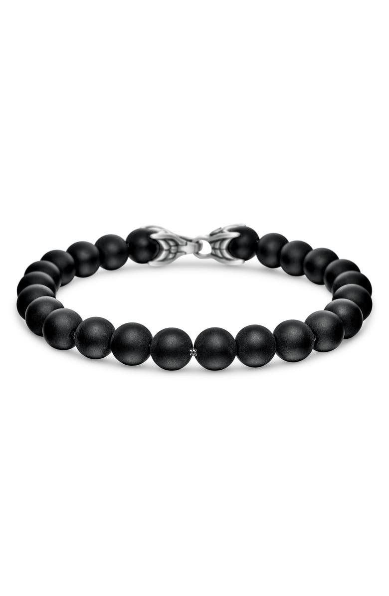 David Yurman Men's Spiritual Beads Bracelet, Main, color, Black Onyx
