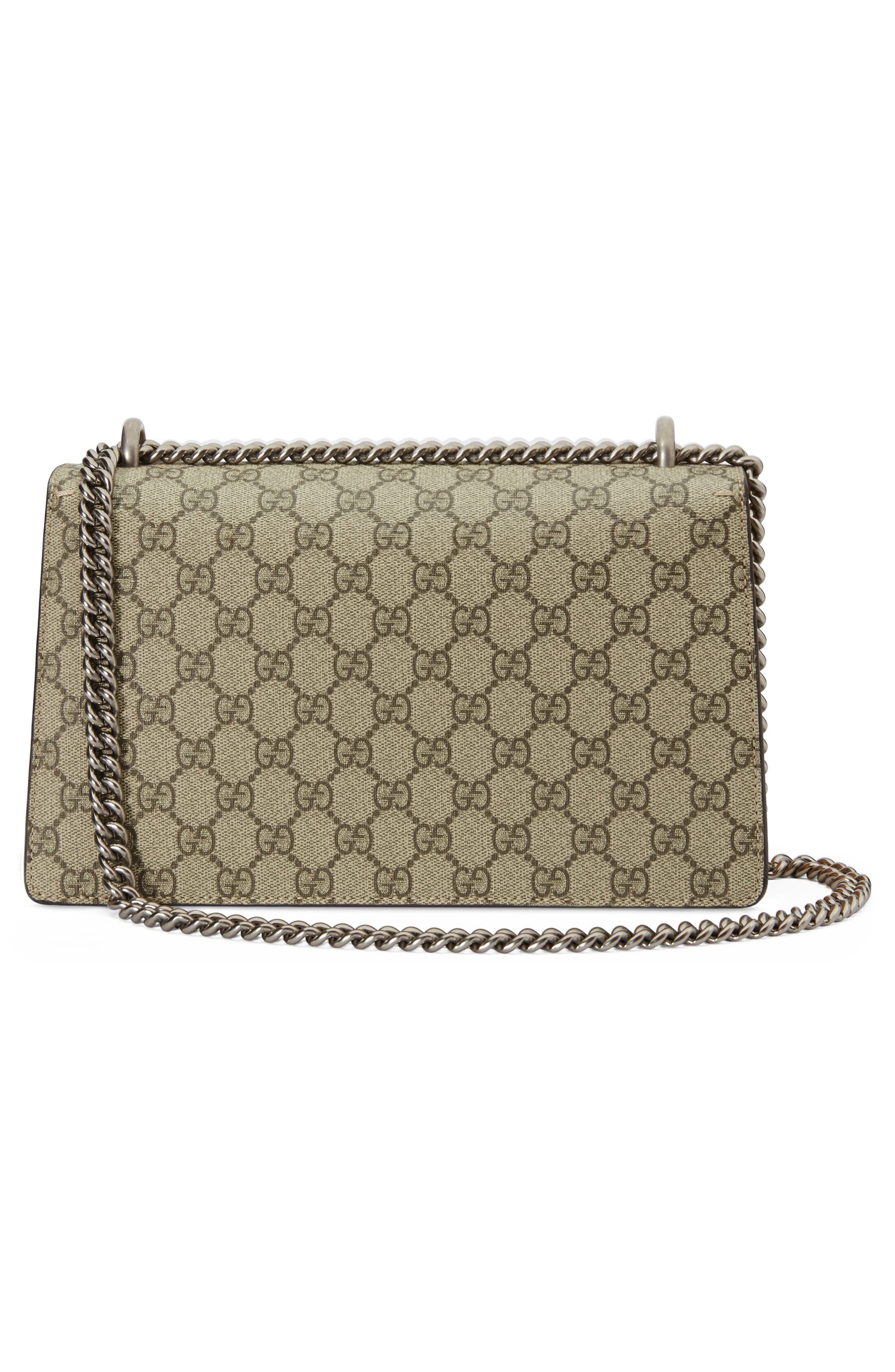 Gucci Small Dionysus Embellished GG Supreme & Genuine Python Shoulder Bag, Alternate, color, 