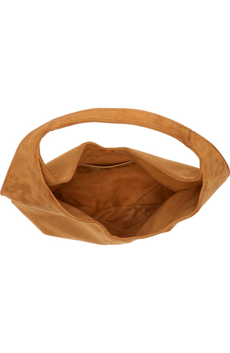 JW PEI Dara Faux Suede Hobo Bag, Alternate, color, Yellowish Brown