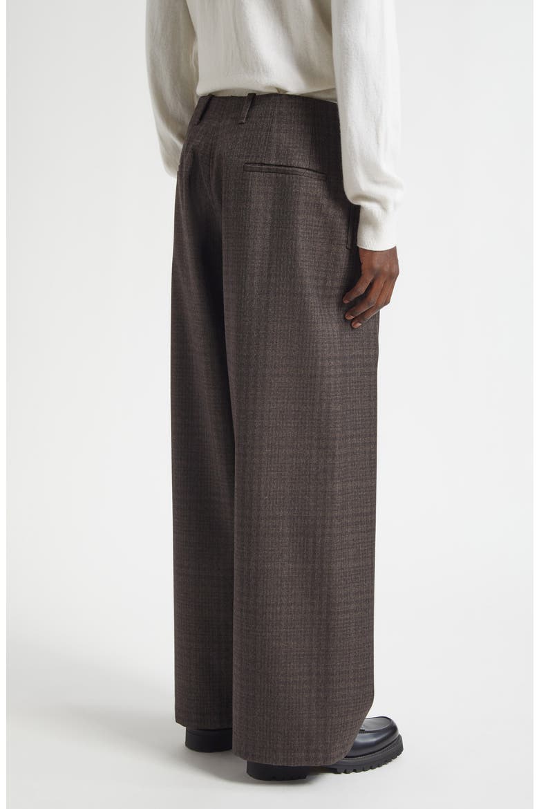 Bridge Plaid Vigin Wool Chinos, Alternate, color, BROWN DUNMORE CHECK