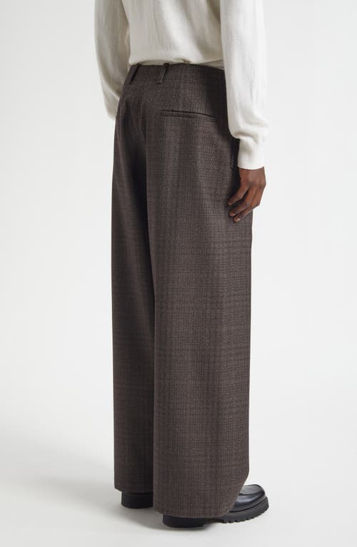 Our Legacy Bridge Plaid Vigin Wool Chinos In Brown