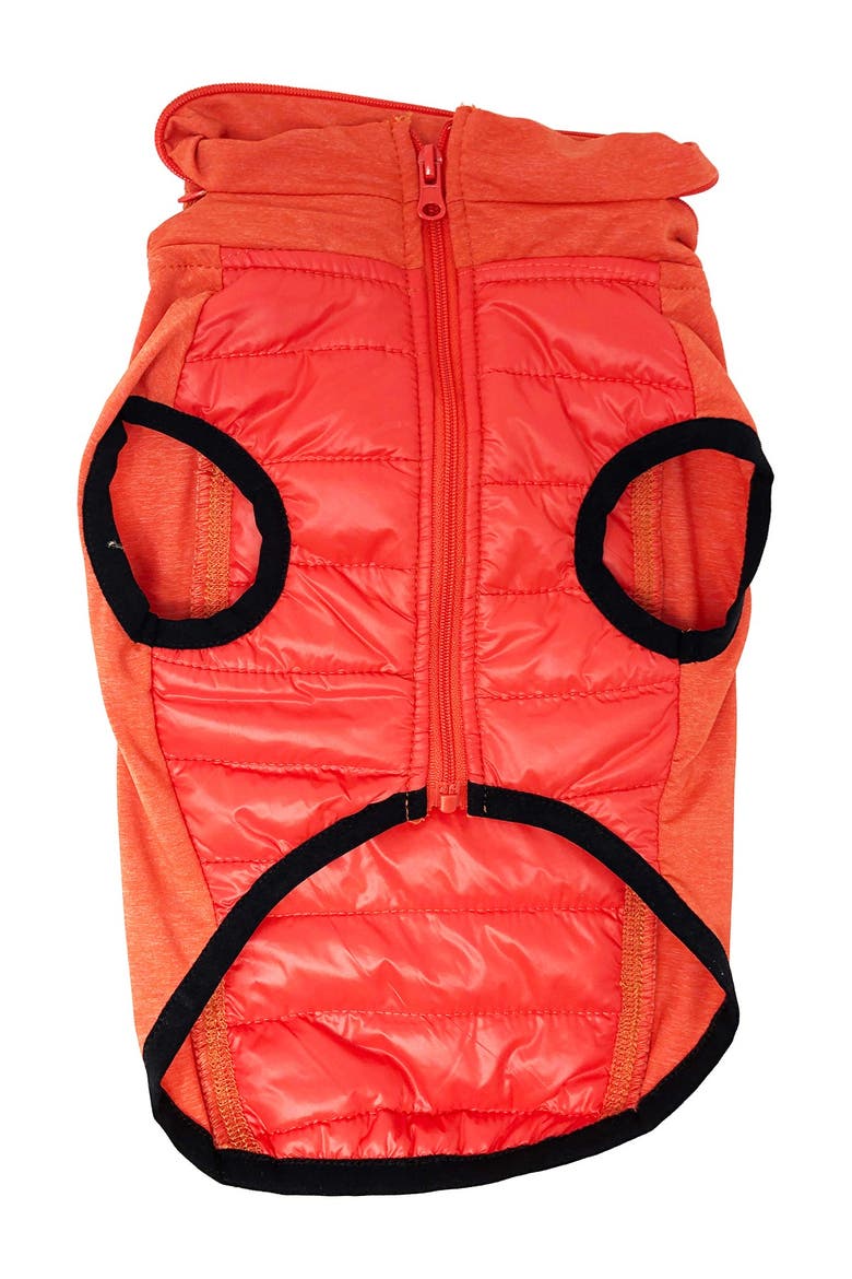 'Apex' Lightweight Hybrid 4-Season Stretch & Quick-Dry Dog Coat w/ Pop out Hood - Small, Alternate, color, RED