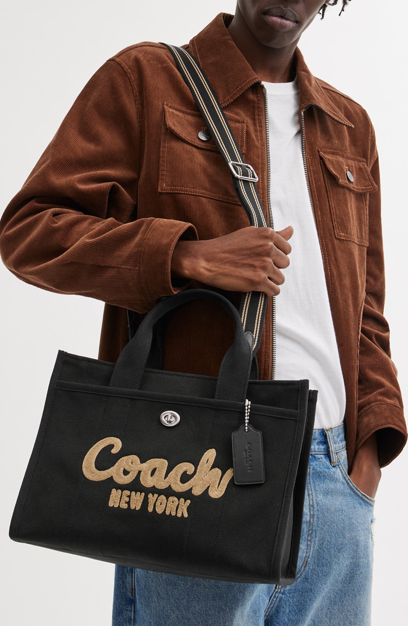 COACH Canvas Cargo Tote, Alternate, color, 