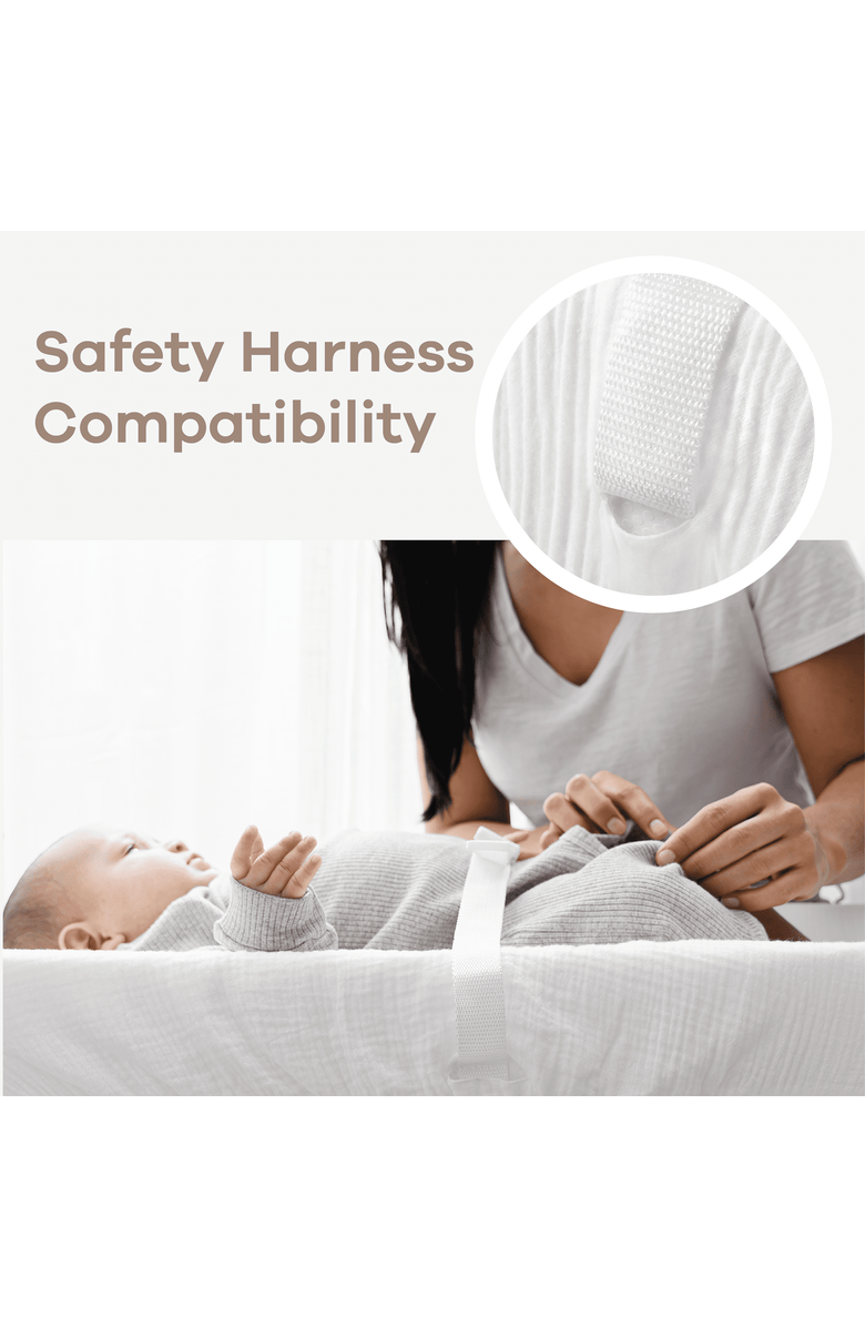 Comfy Cubs Muslin Fitted Changing Pad Cover, Alternate, color, White