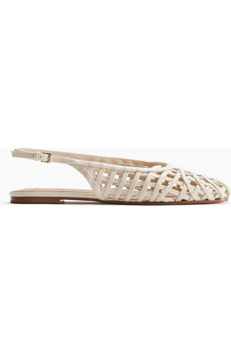 H&M Braided-look Slingbacks, Alternate, color, Light Beige