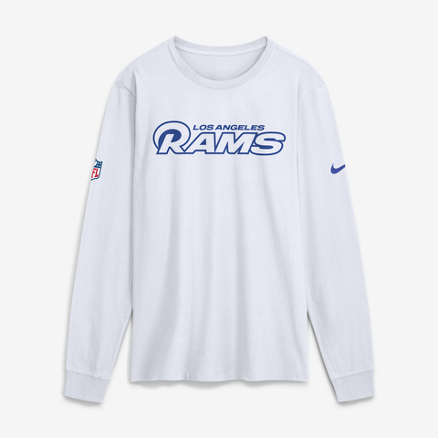 Men's Nike Los Angeles Rams Fearsome White Option Offense Long Sleeve T-Shirt