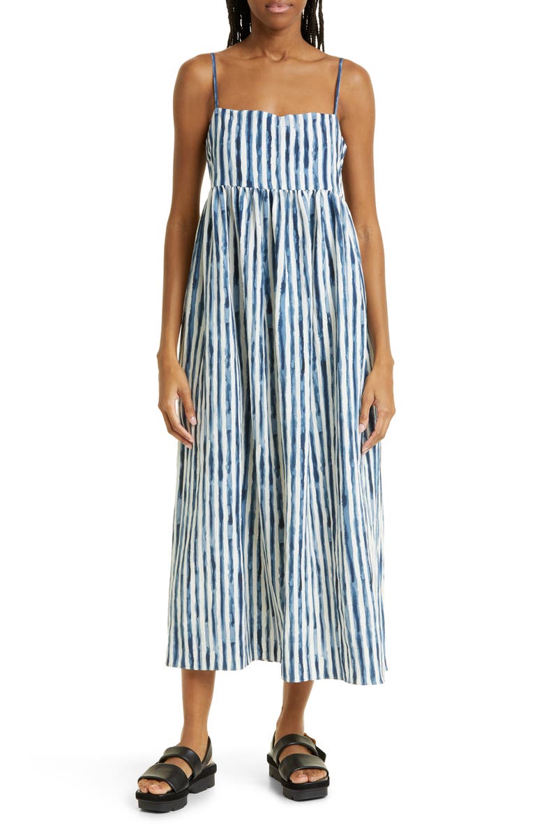 Vince Painterly Stripe Sundress, Main, color, 