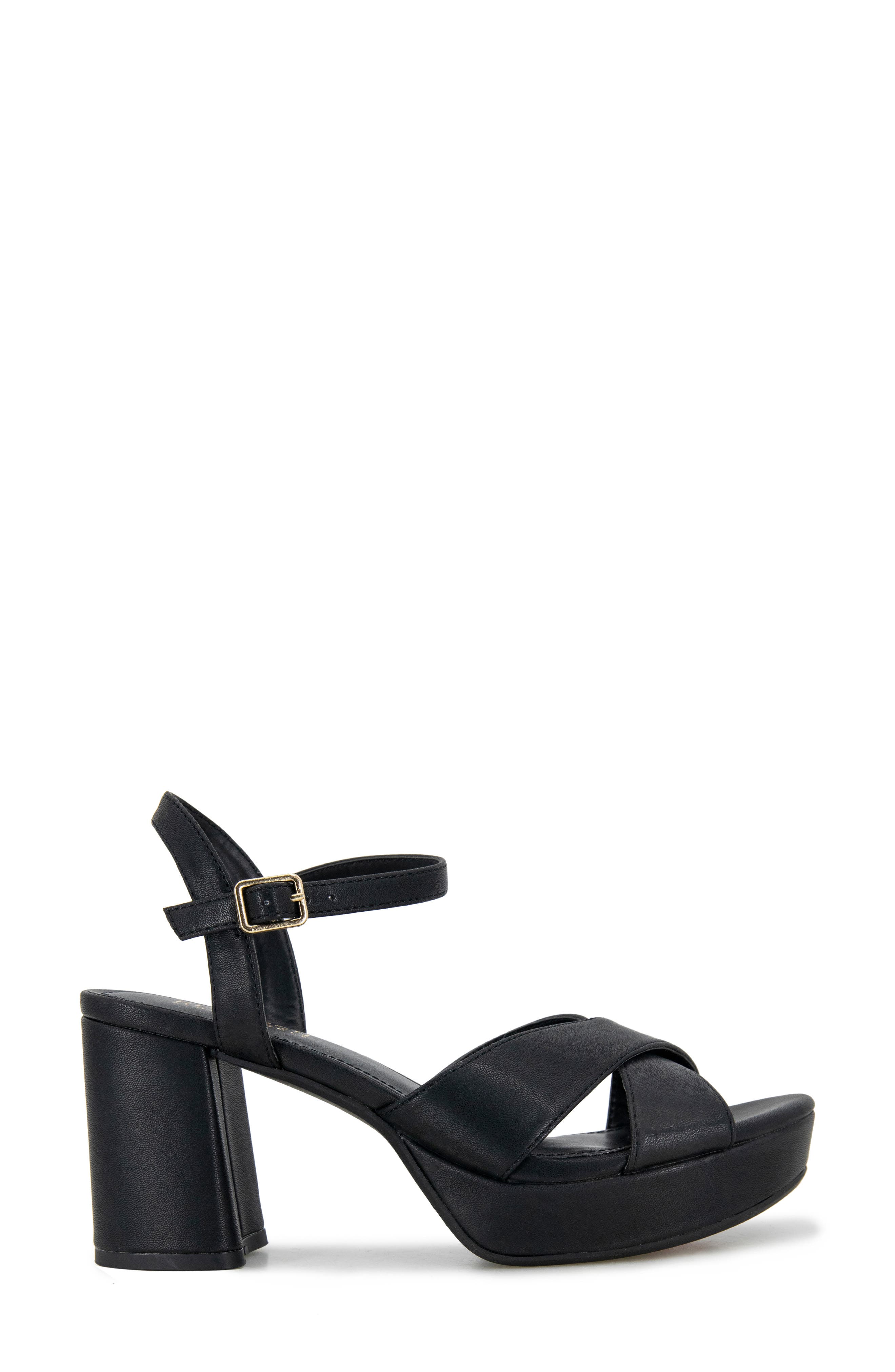 Reaction Kenneth Cole Reeva Platform Sandal, Alternate, color, Black