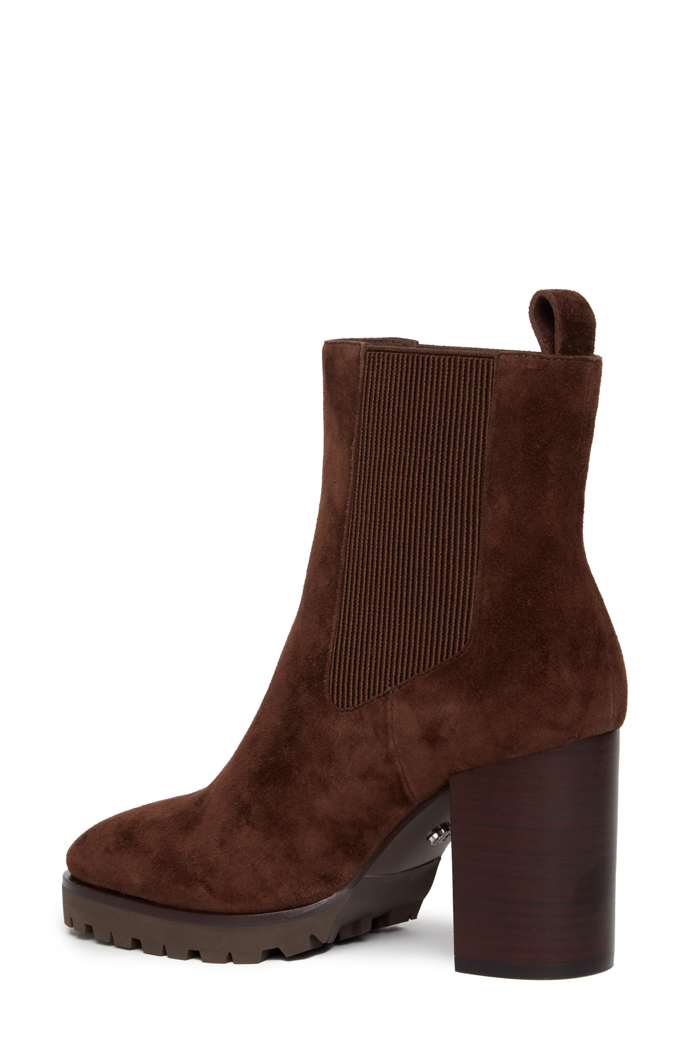 PAIGE Izzy Chelsea Boot, Alternate, color, Chocolate