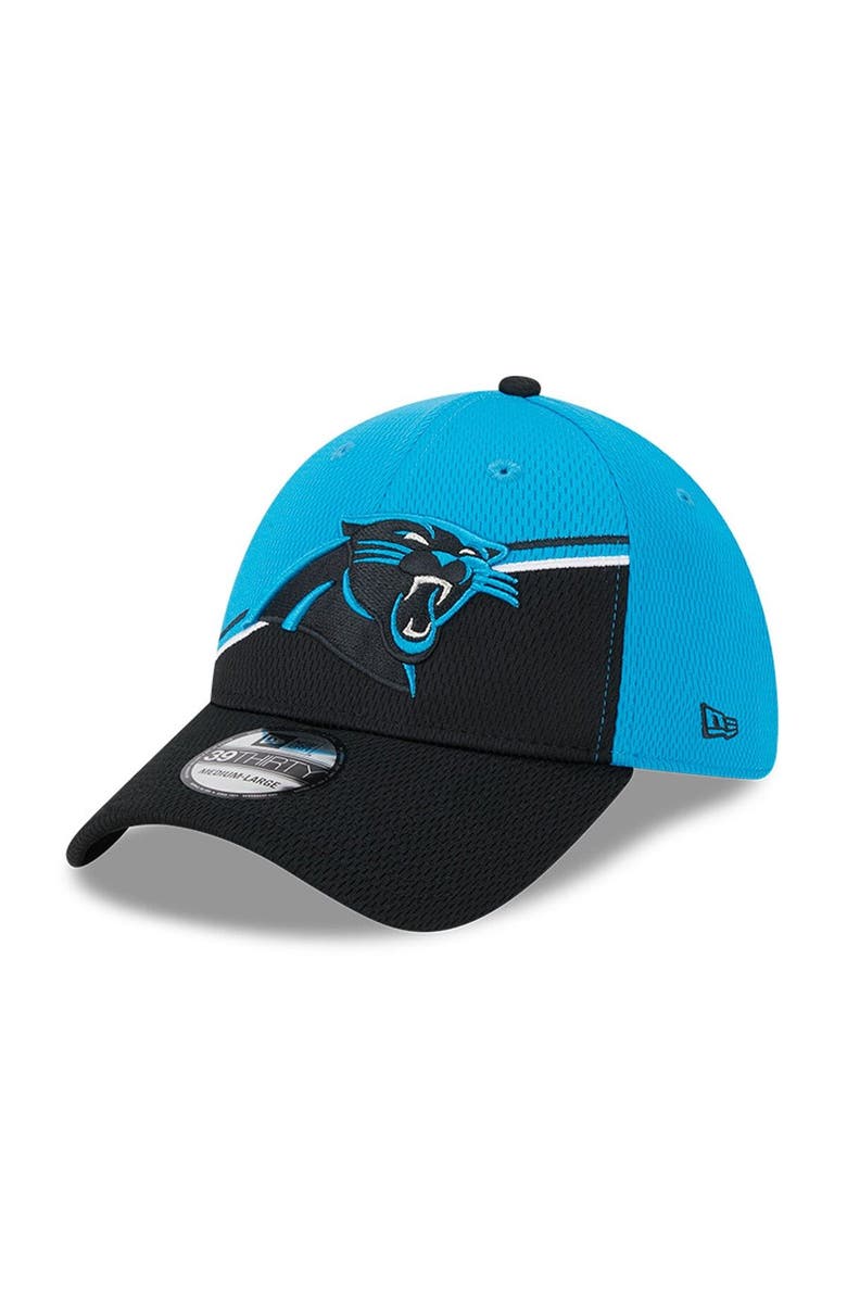 New Era Men's New Era Blue/Black Carolina Panthers 2023 Sideline 39THIRTY Flex Hat, Alternate, color,