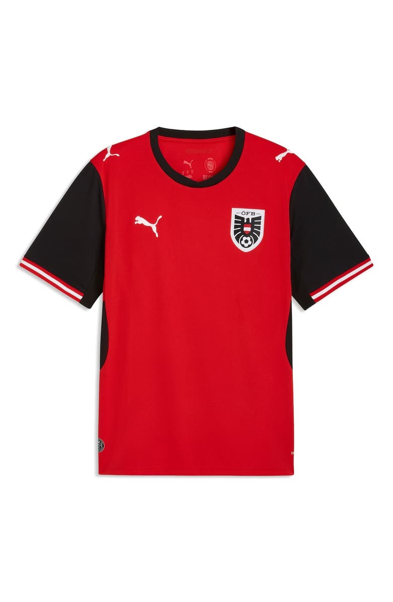 PUMA Men's Puma Red Austria National Team 2026 Home Replica Jersey, Alternate, color, Red