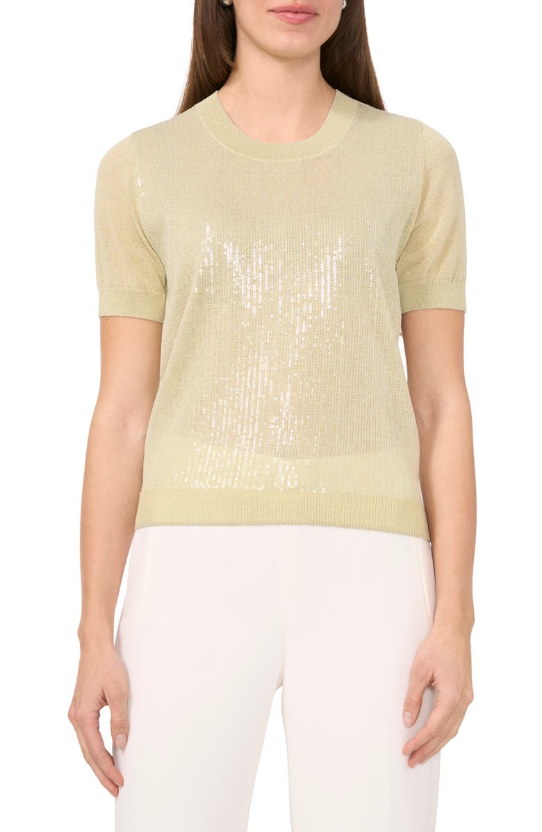 Halogen<sup>®</sup> Sequin Sweater, Main, color, Soft Sage