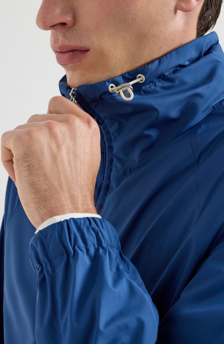 Brunello Cucinelli Outerwear with hood, Alternate, color, Royale Blue