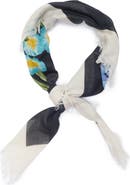 BCBGeneration Floral Cotton Square Scarf