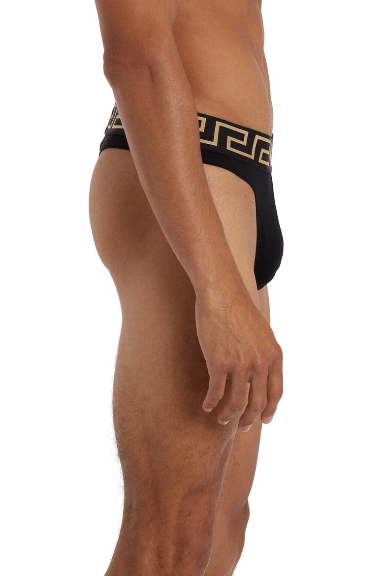 Greca Border Jockstrap, Alternate, color, BLACK/ GOLD