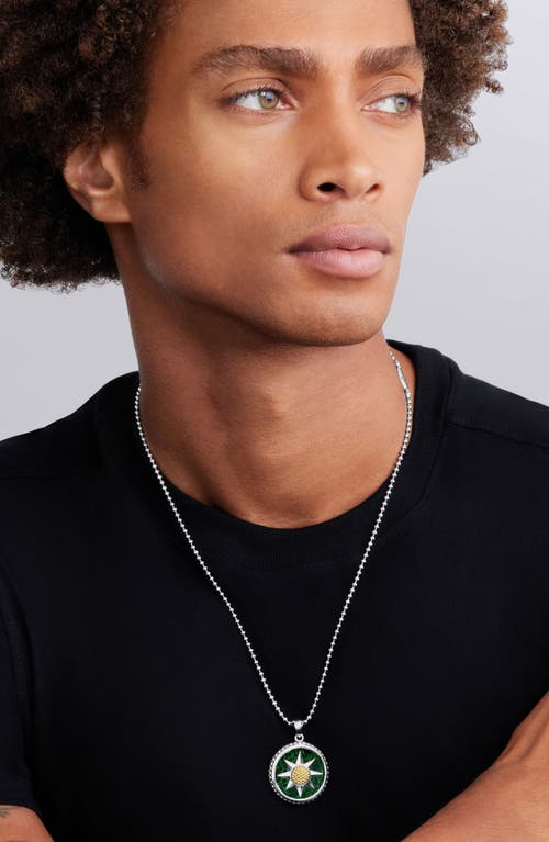 Lagos Anthem Compass Pendant In Two-tone J