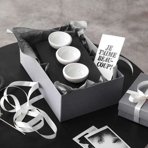 Villeroy & Boch Newmoon Dip Bow & Tray Set  4 Pieces In White