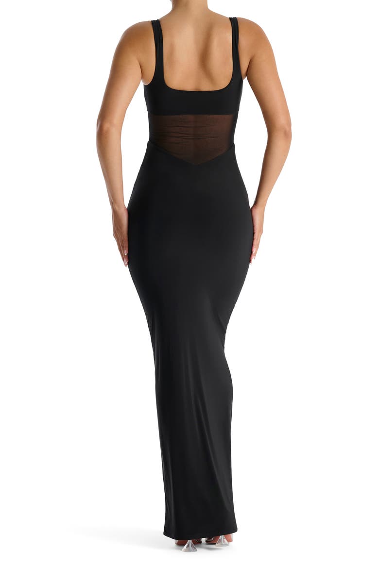 The Smokeshow Maxi Dress, Alternate, color, BLACK