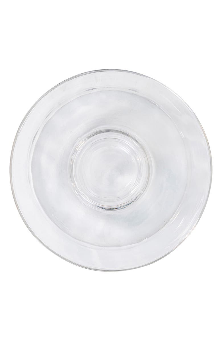 Juliska Puro Glass Chip & Dip Server, Alternate, color, Clear