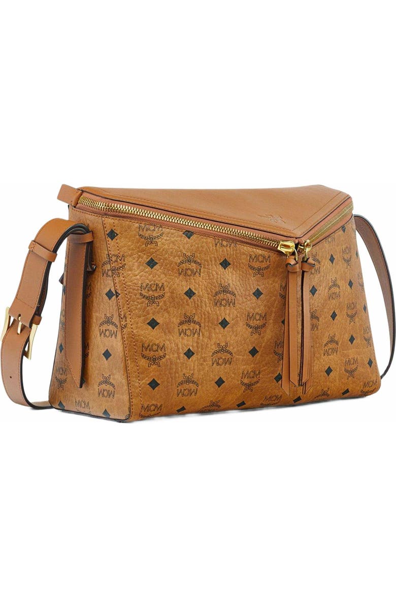 MCM Diamant 3D Shoulder Bag in Visetos Leather Mix, Alternate, color,