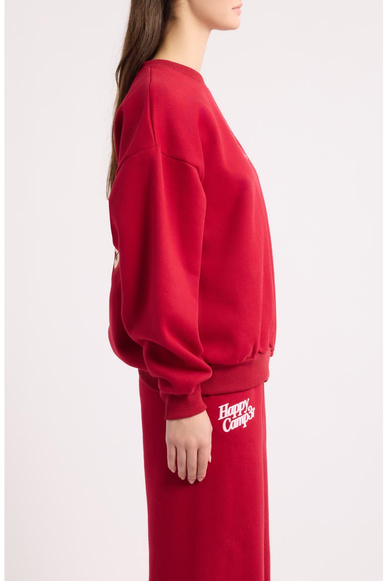 Fresh Picked Crewneck Sweatshirt, Alternate, color, DEEP RED