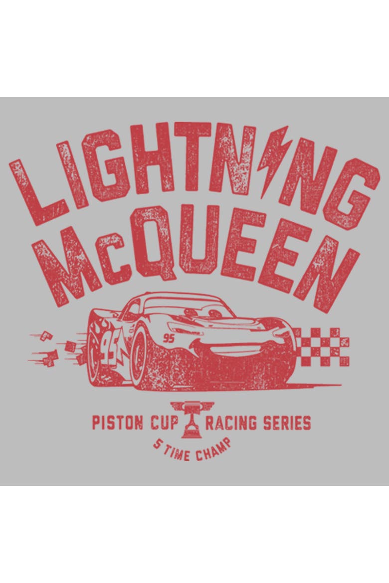 Men's Cars Lightning McQueen Piston Cup Graphic Tee, Alternate, color, Athletic Heather