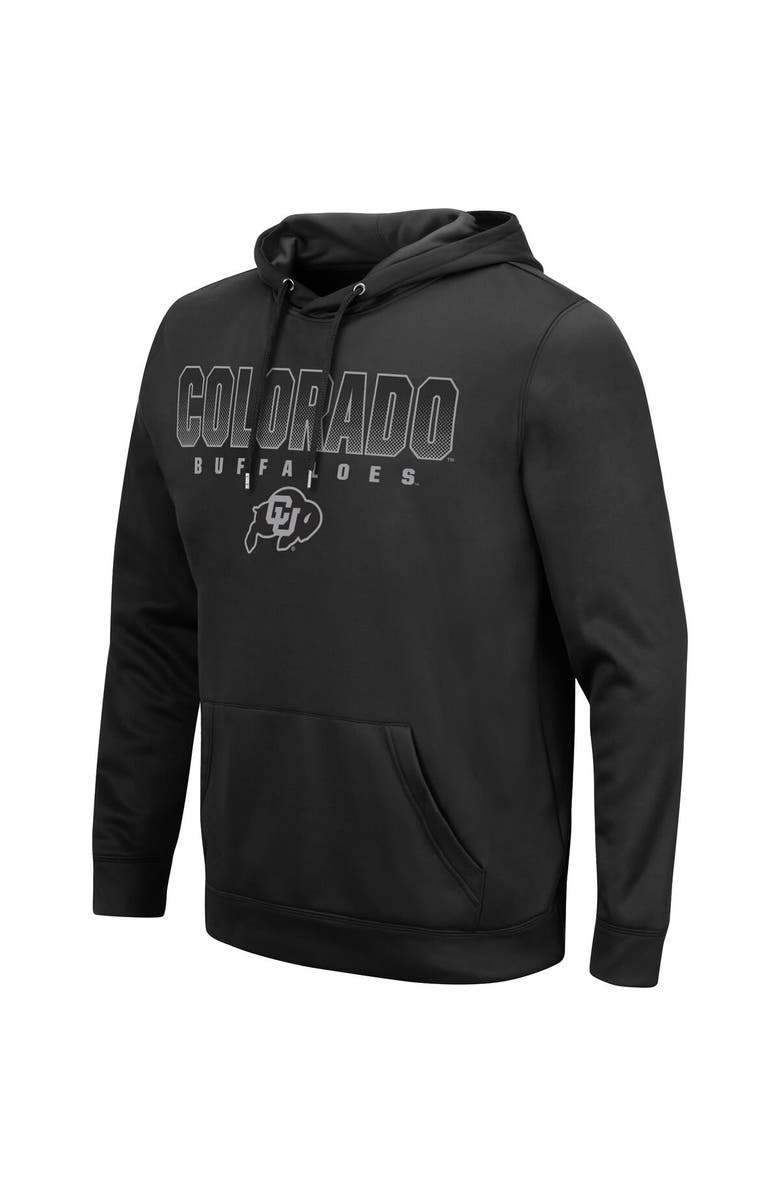 COLOSSEUM Men's Colosseum Black Colorado Buffaloes Blackout 3.0 Pullover Hoodie, Alternate, color,