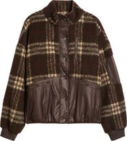 dRA Lucien Leopard Mixed Media Jacket