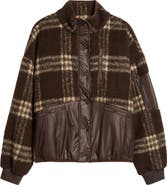 dRA Lucien Leopard Mixed Media Jacket