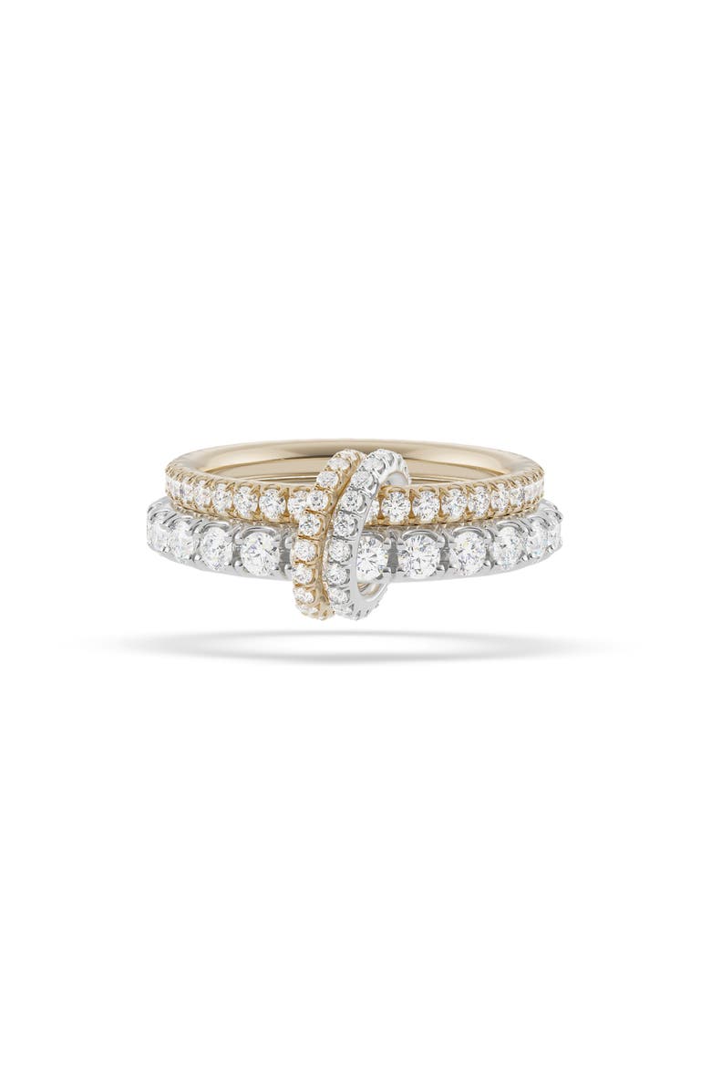Cadence Diamond Linked Stack Ring, Main, color, WHITE