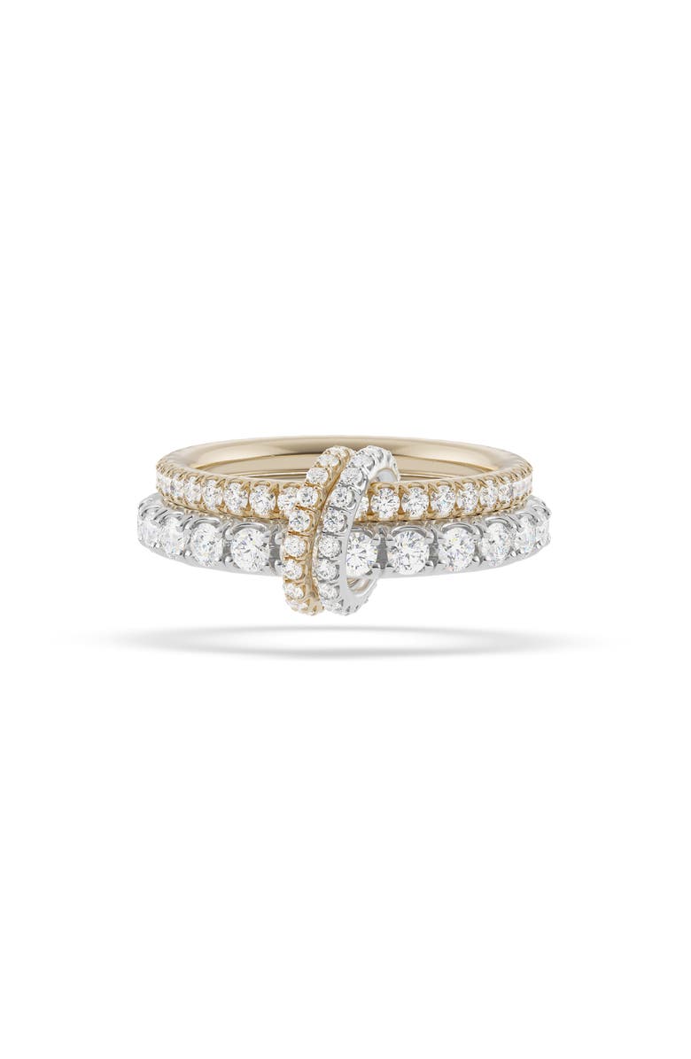 Spinelli Kilcollin Cadence Diamond Linked Stack Ring, Main, color, White